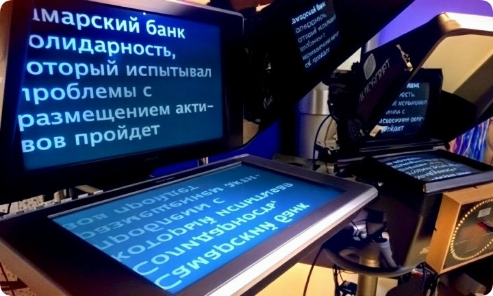 Телесуфлёр. Тренажёр